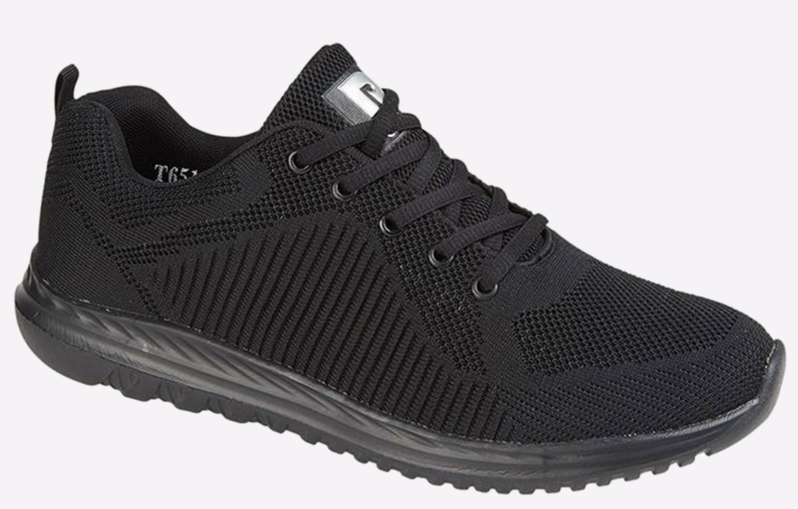Dek Freeways Memory Foam Trainers  Size: 8 Colour : Black  Men's