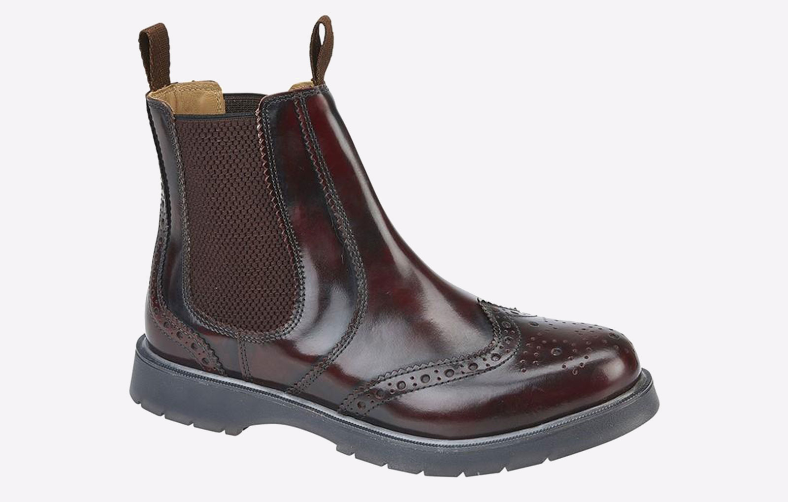 Grafters Runcorn Brogue Chelsea Boots Mens - GBD-1346