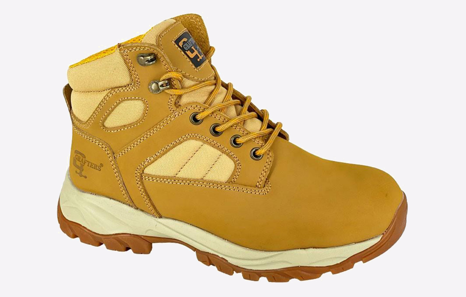 Grafters Sting Safety Leather Men's | Slip On Shoes  | Honey  | UK Size 9