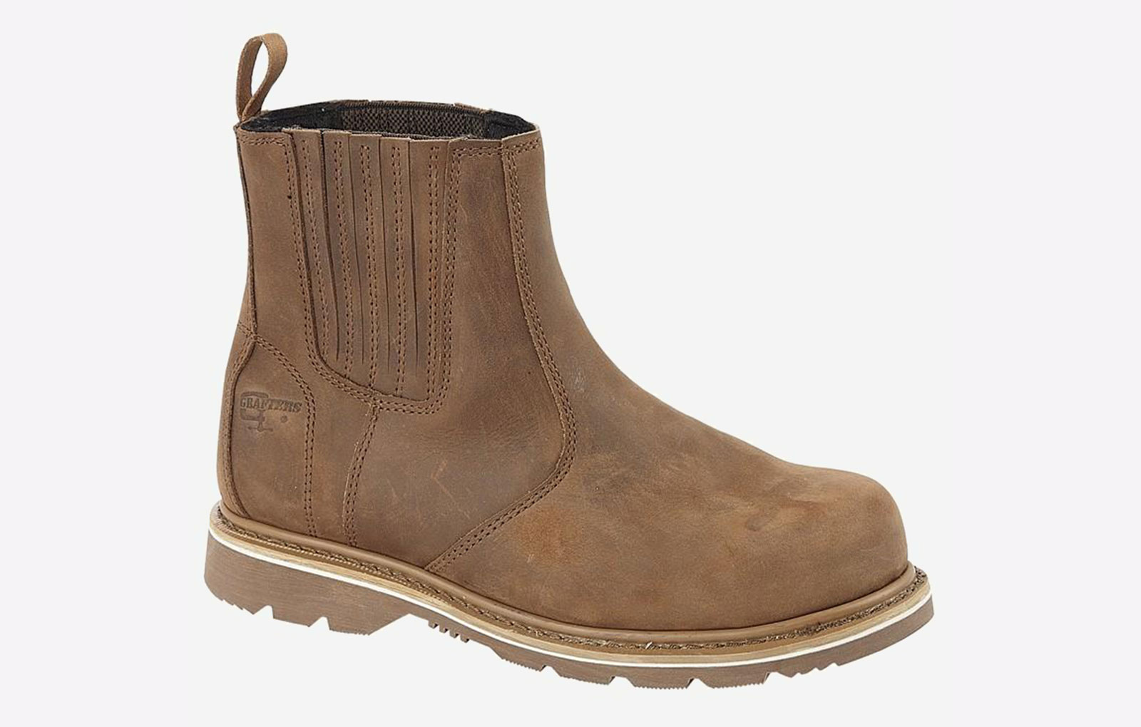 Grafters Longrood Safety Dealer Boots Men's | Safety Boots  | Dark Brown  | UK Size 13