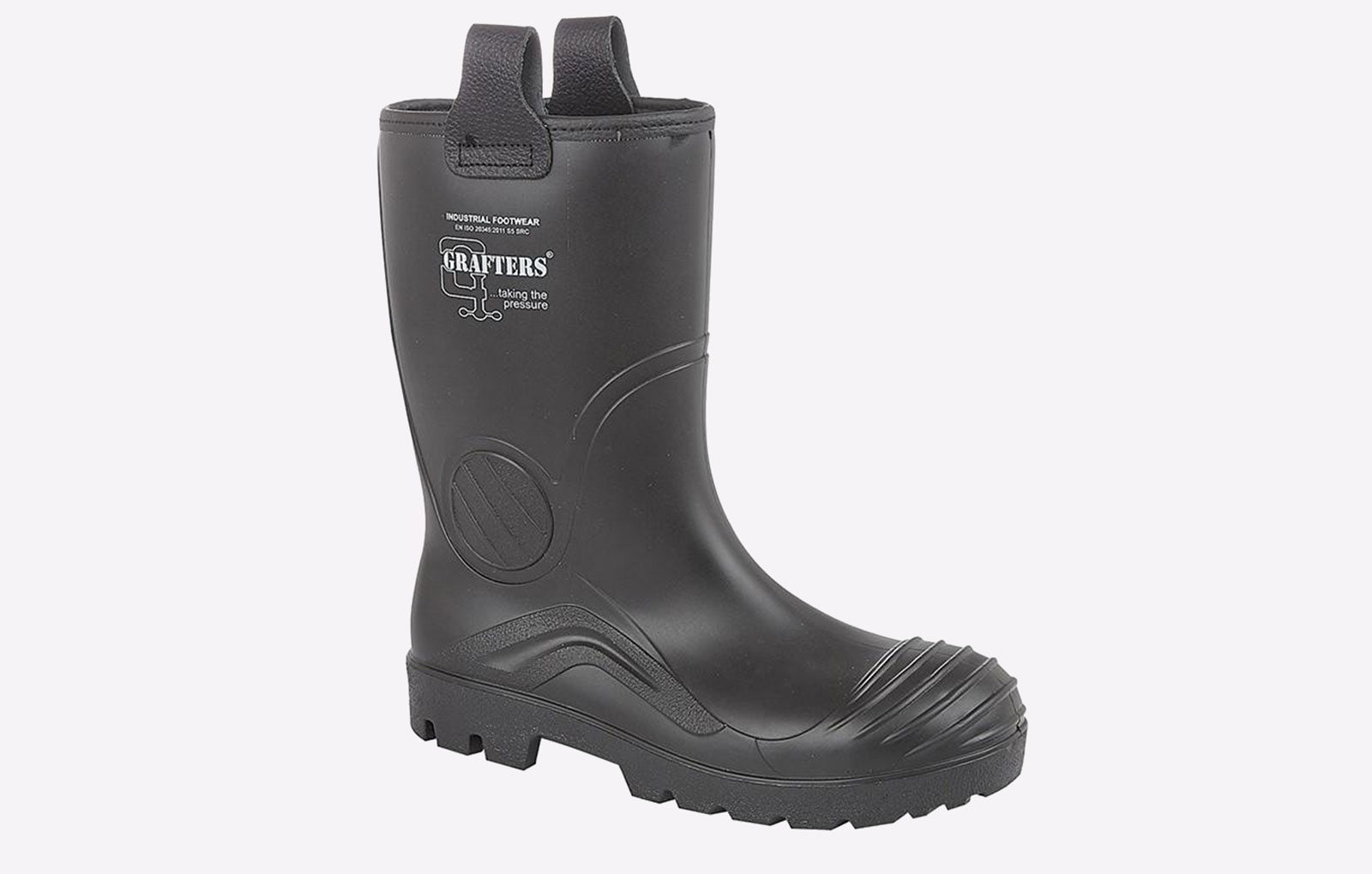 Grafters Antioch Full Safety Waterproof Rigger Boot | Safety Boots  | Black  | UK Size 8