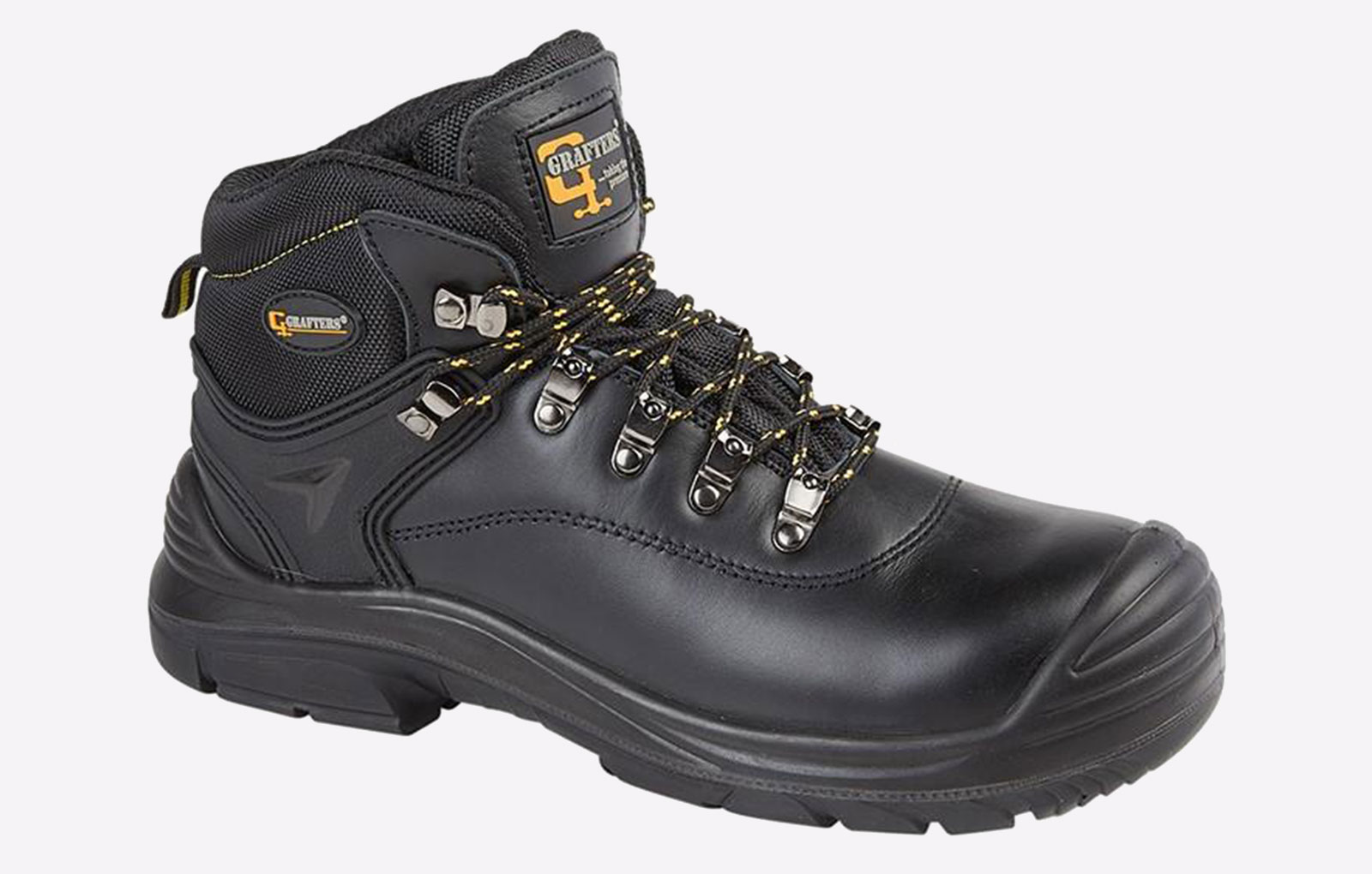 Grafters Fairfield MEMORY FOAM Safety Boots Mens (Extra Wide) - GBD-1405