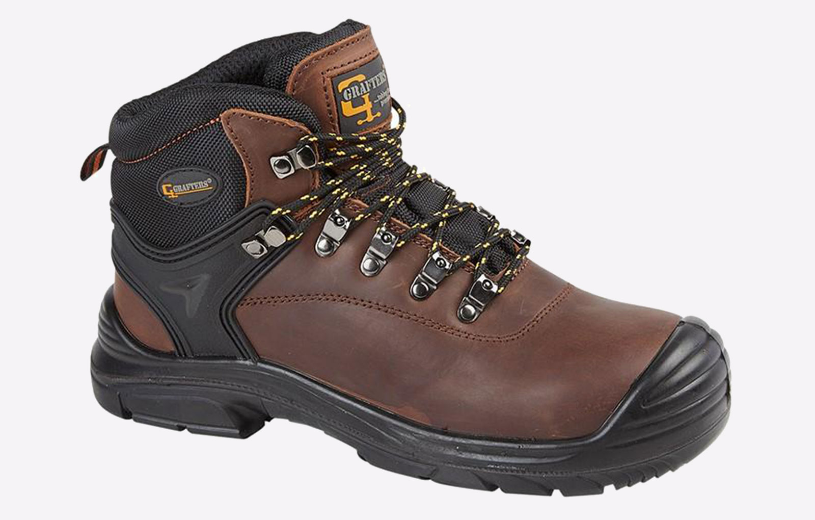 Grafters Fairfield MEMORY FOAM Safety Boots Mens (Extra Wide) - ZZ-GBD-1406