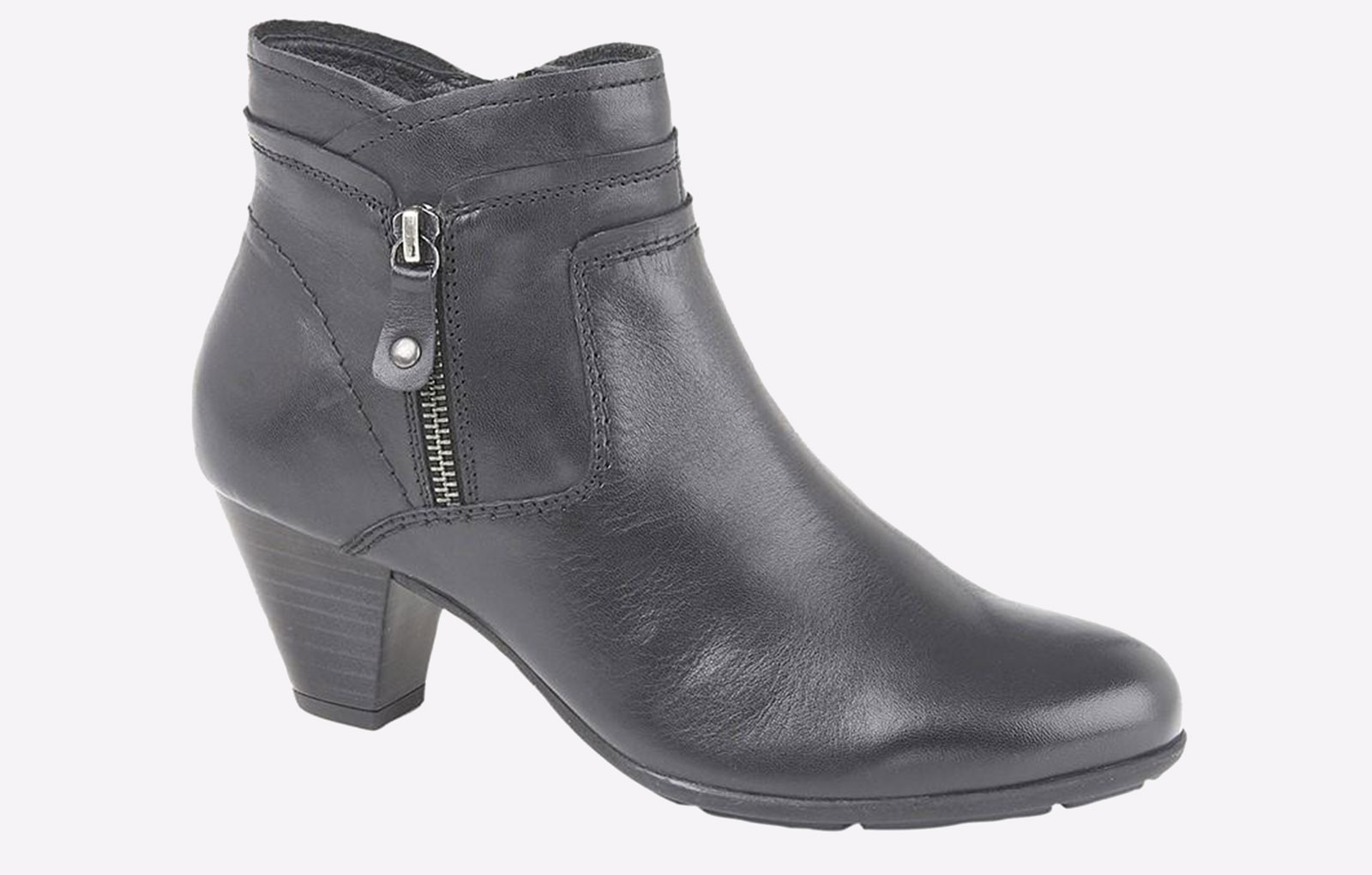 Cipriata Cleo MEMORY FOAM Zip Ankle Boots Womens - GBD-1448