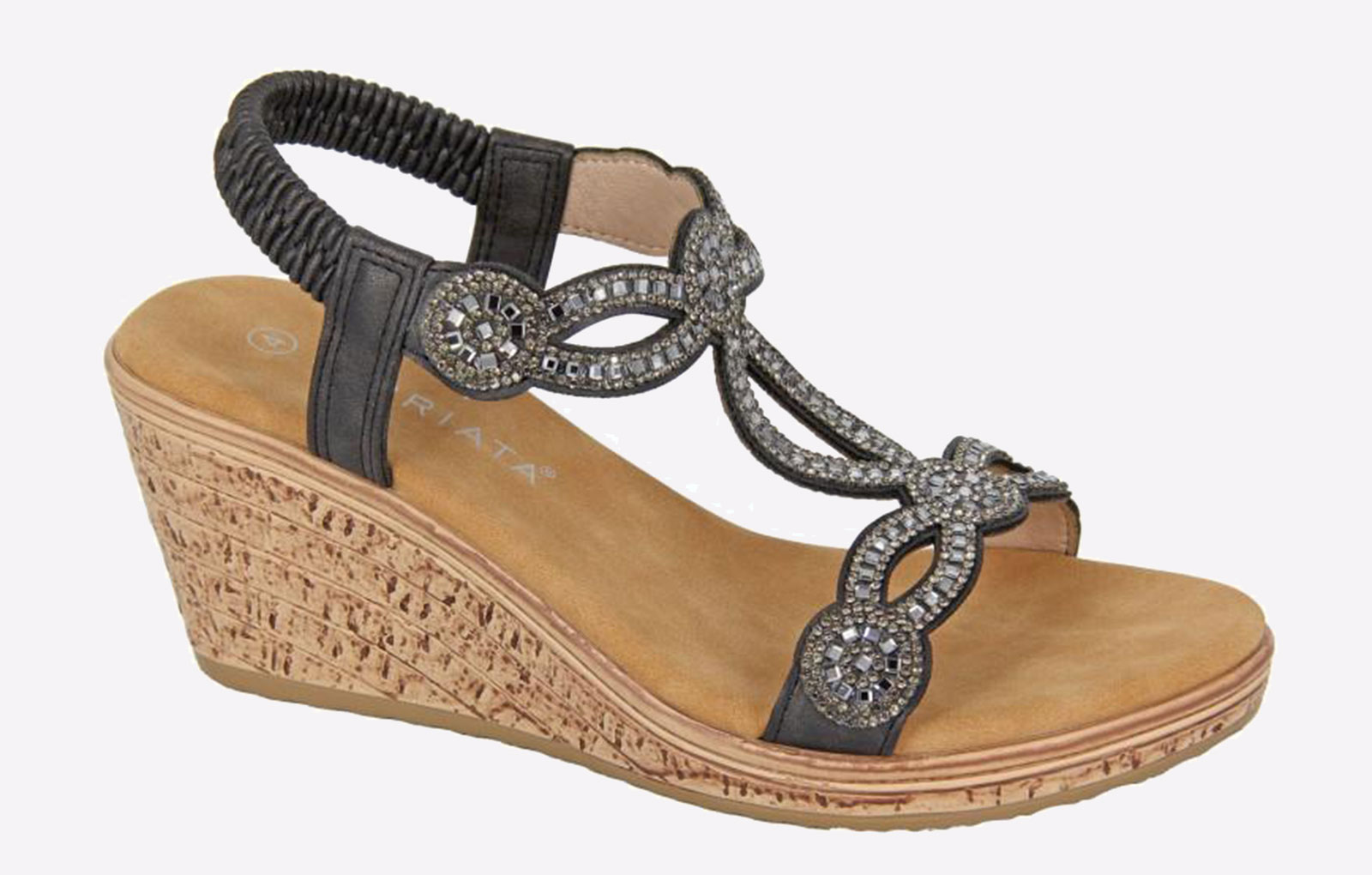 Cipriata Ora Jewelled Wedge Sandal Womens  - GBD-1529