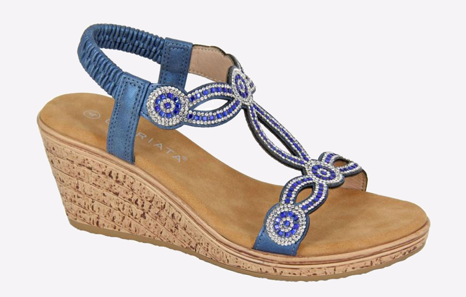 Cipriata Ora Jewelled Wedge Sandal Womens  - GBD-1530