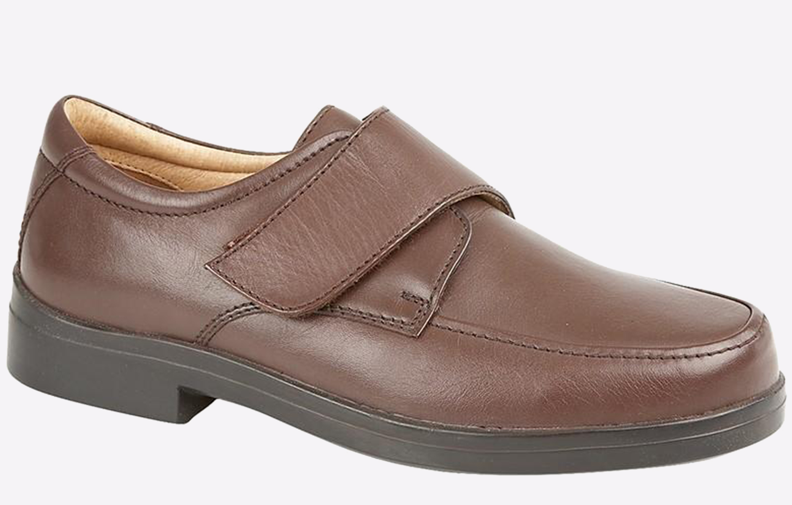 Roamers Litchfield Leather Shoes (Wide Fit) Mens - GBD-2015
