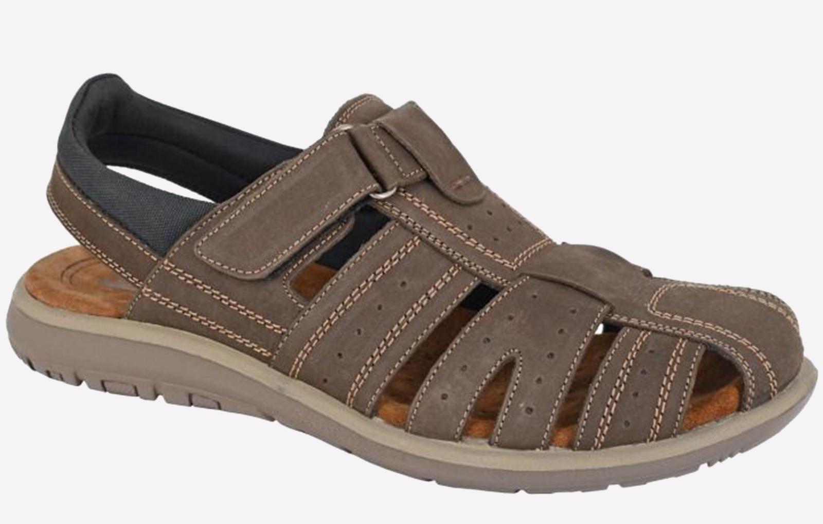Roamers Jefferson Back In Sandal Men's | Sandals  | Brown  | UK Size 11