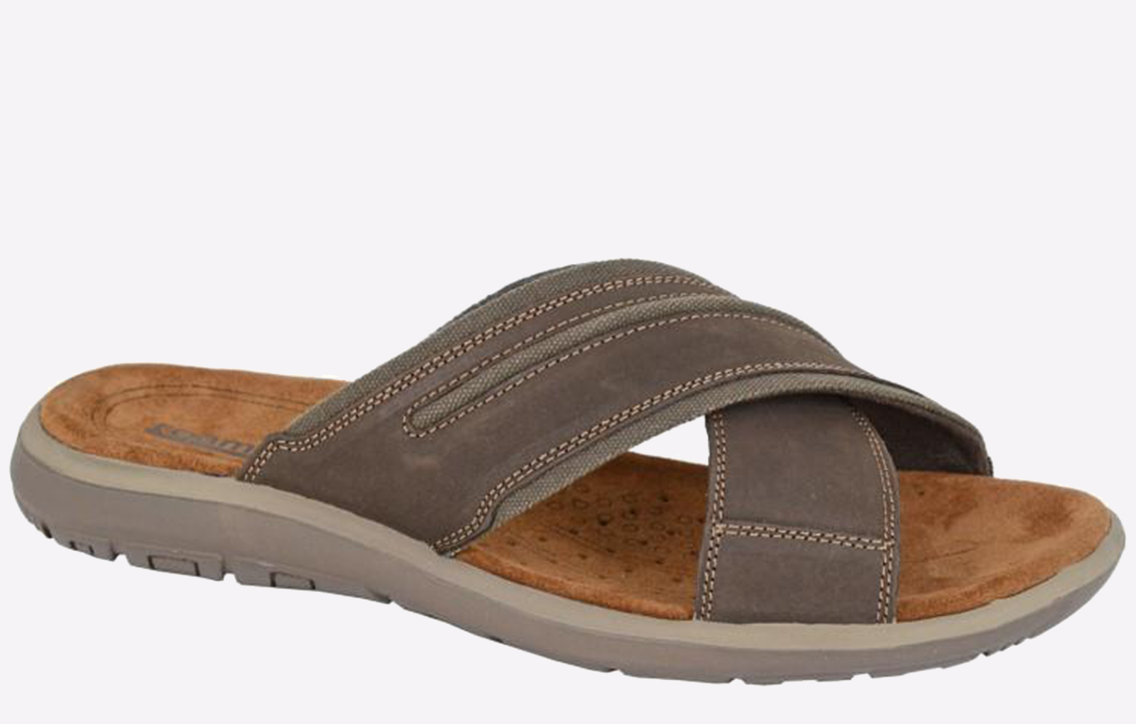 Roamers Continental Mule Sandal Men's | Sandals  | Brown  | UK Size 11