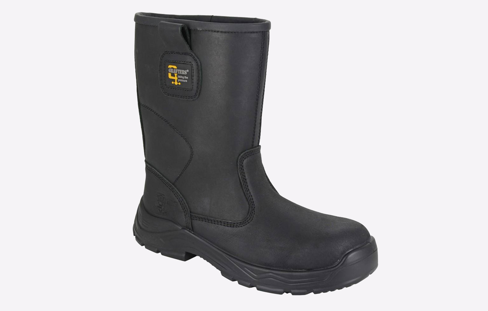 Grafters Miller Safety Rigger Boot Waterproof Men's | Safety Boots  | Black  | UK Size 8