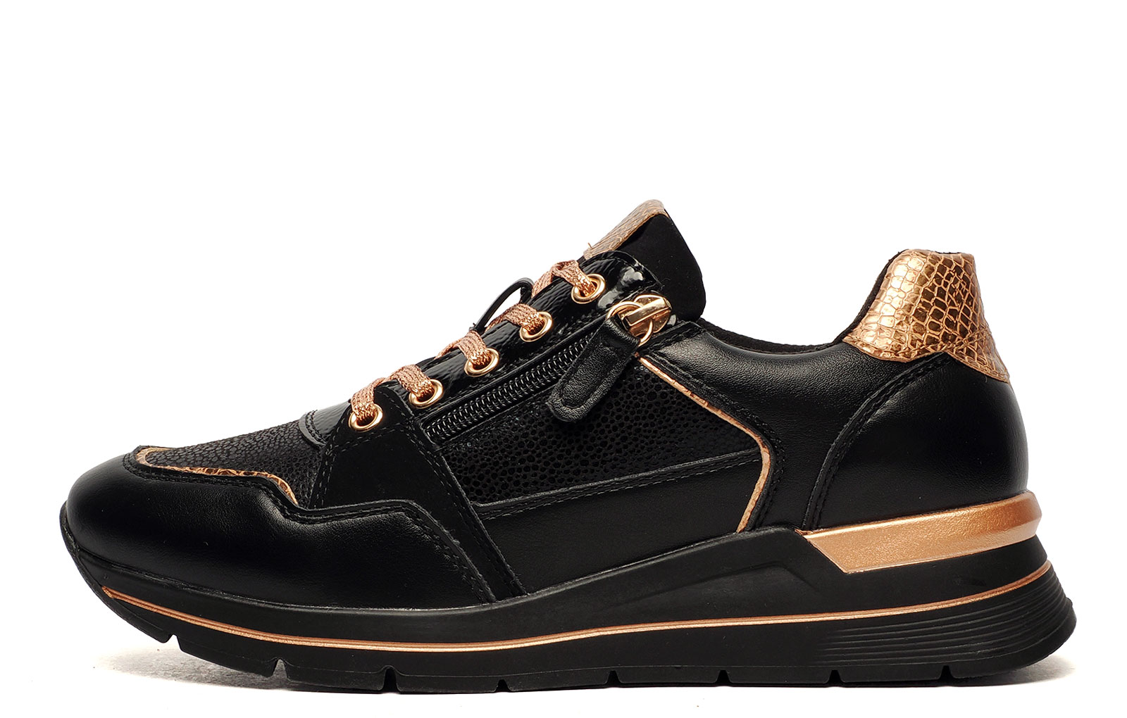 Cipriata Clelia Womens Trainers Size: 3 Colour : Black / Gold