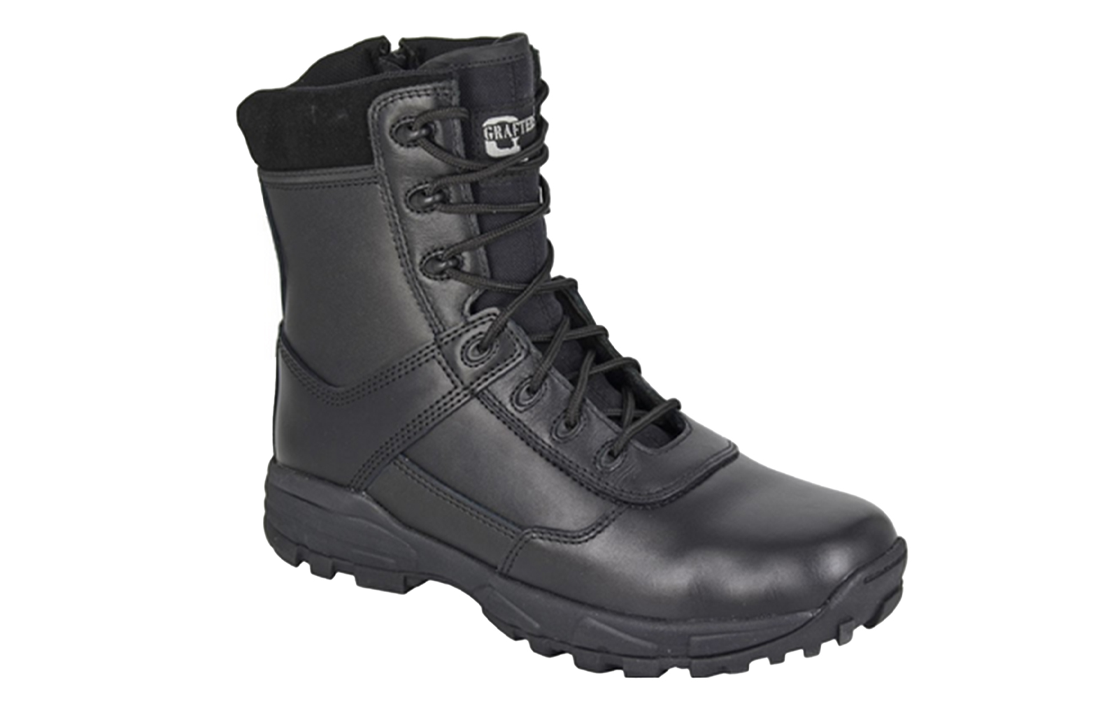 Grafters Tiger Unisex Combat Boots | Boots  | Black  | UK Size 13
