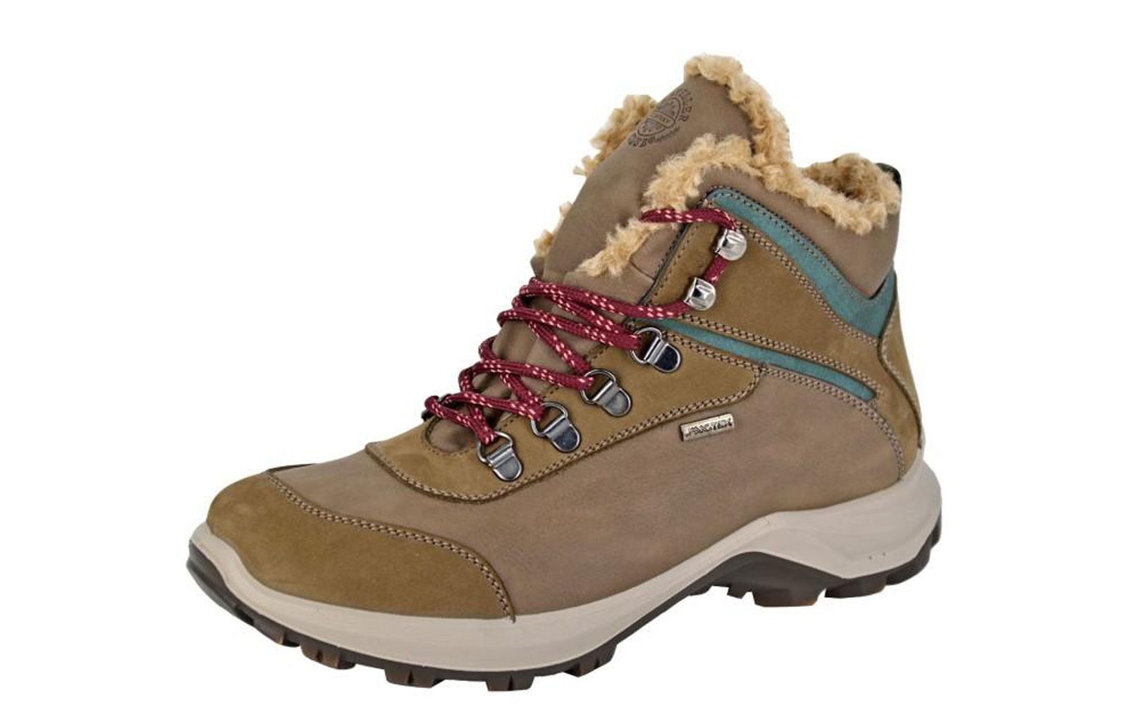 Imac Waterproof Womens Hiking Boots | Boots  | Safari Brown/Green  | UK Size 6.5