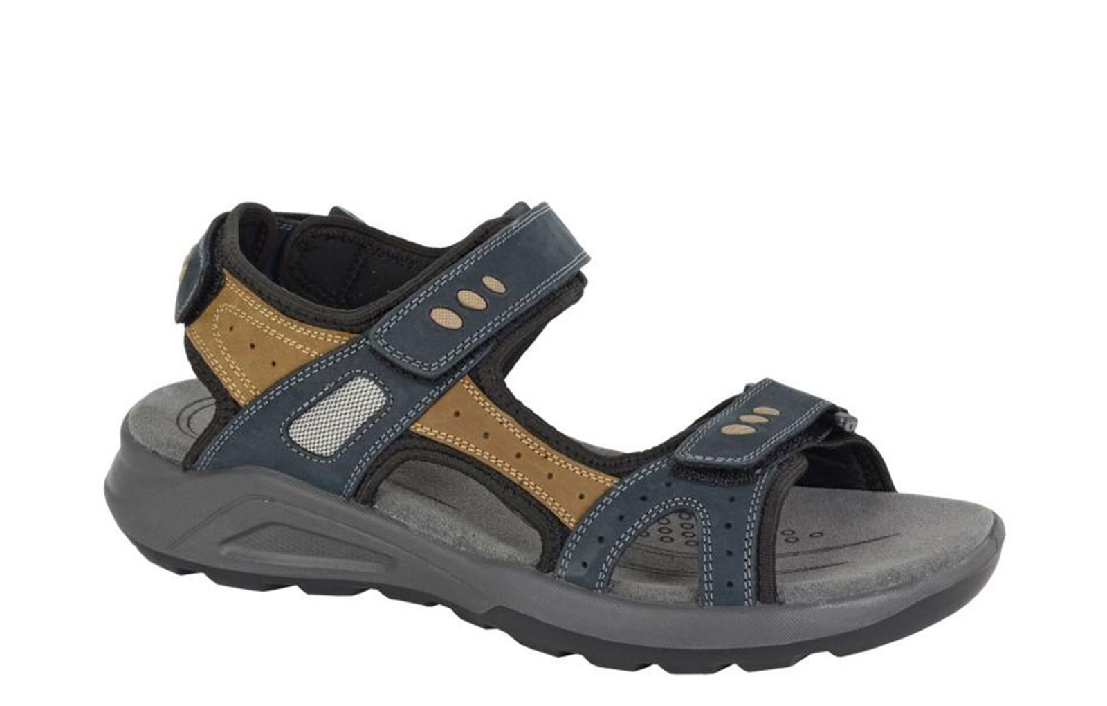 Roamers Destiny Men's Sports Sandals Men's | Sandals  | Navy / Grey / Tan  | UK Size 11