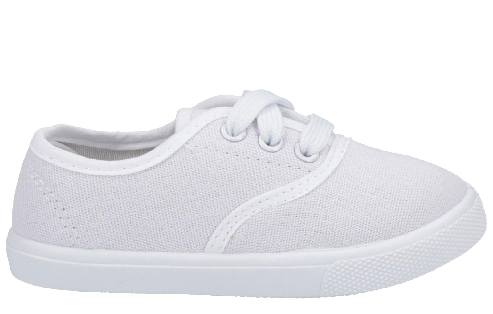 Mirak Morris Plimsolls Infants Plimsolls | School Shoes  | White  | UK Size 8
