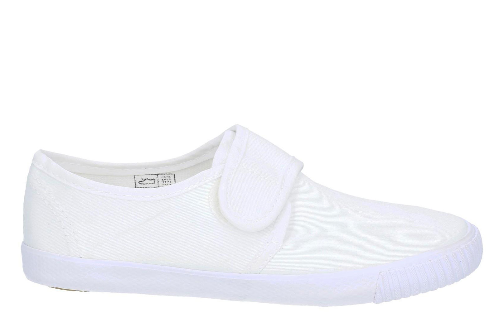 Mirak Plimsolls Touch Fastening Kidss | School Shoes  | White  | UK Size 13