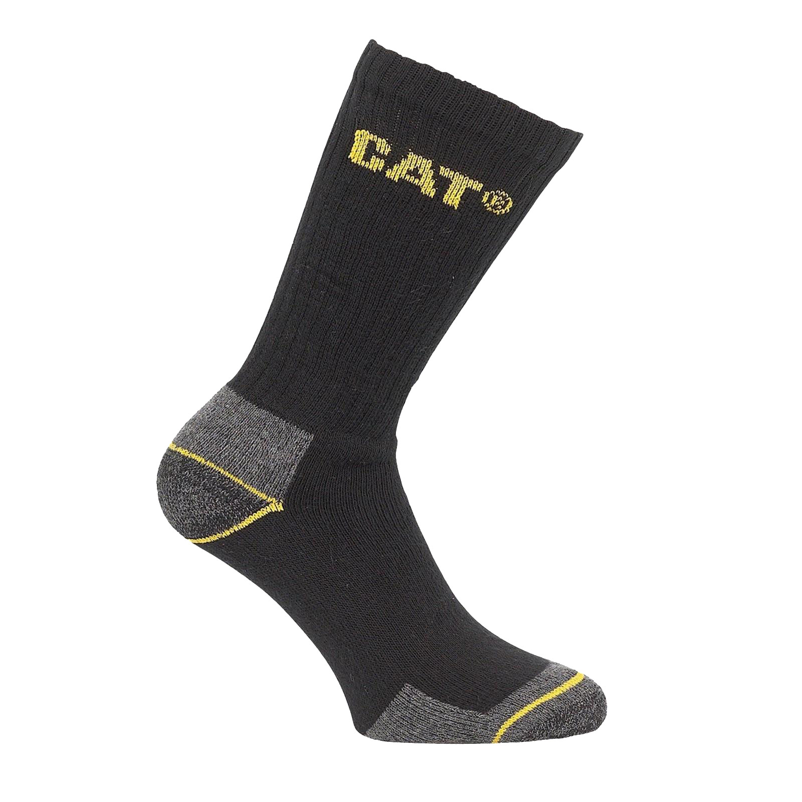 Caterpillar Crew Work 3 Pair Pack Socks Men's | Boots  | Black  | UK Size