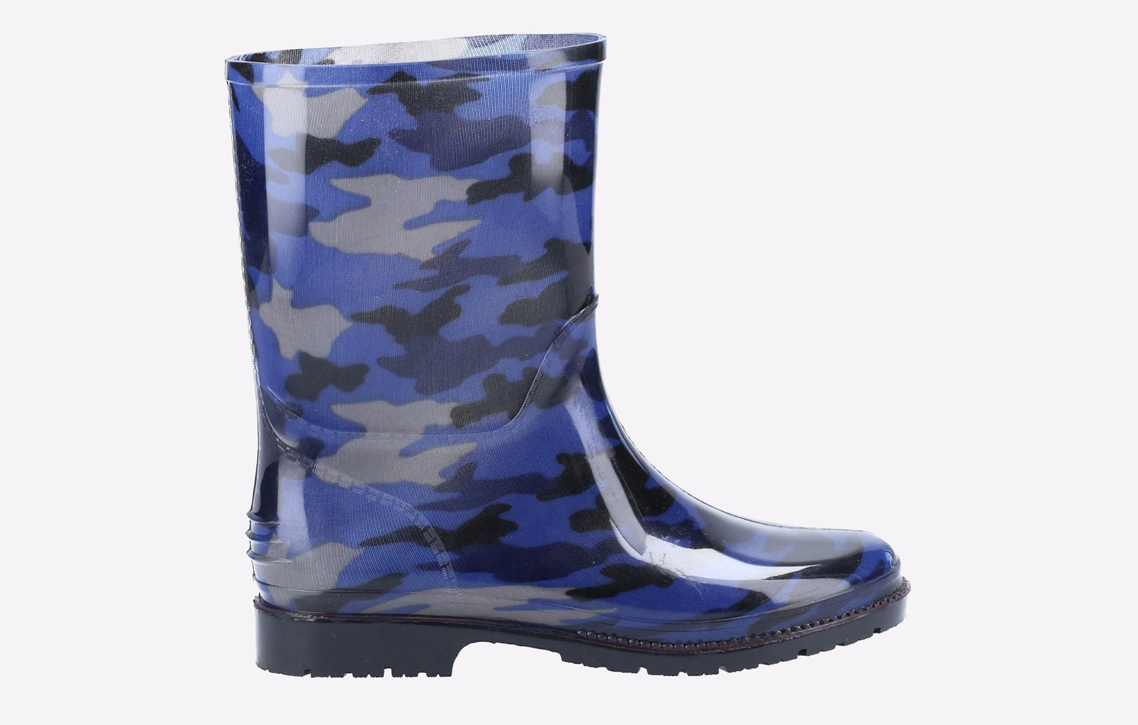 Cotswold Blue Camo Waterproof Kids Boys | Wellingtons  | Navy Camo  | UK Size 4.5