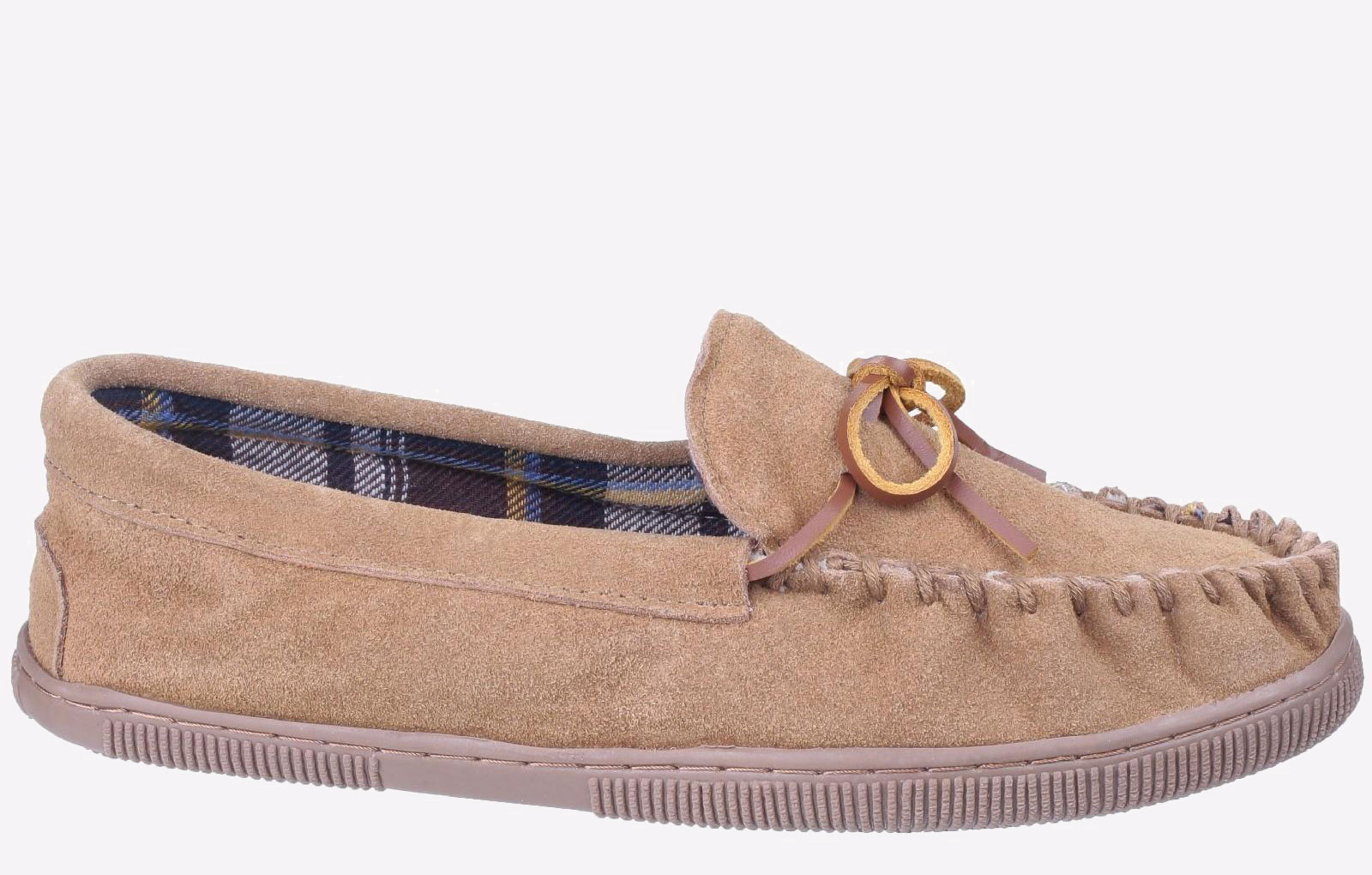 Cotswold Alberta Slip On Moccasin Slippers Men's | Slip On Shoes  | Beige  | UK Size 9