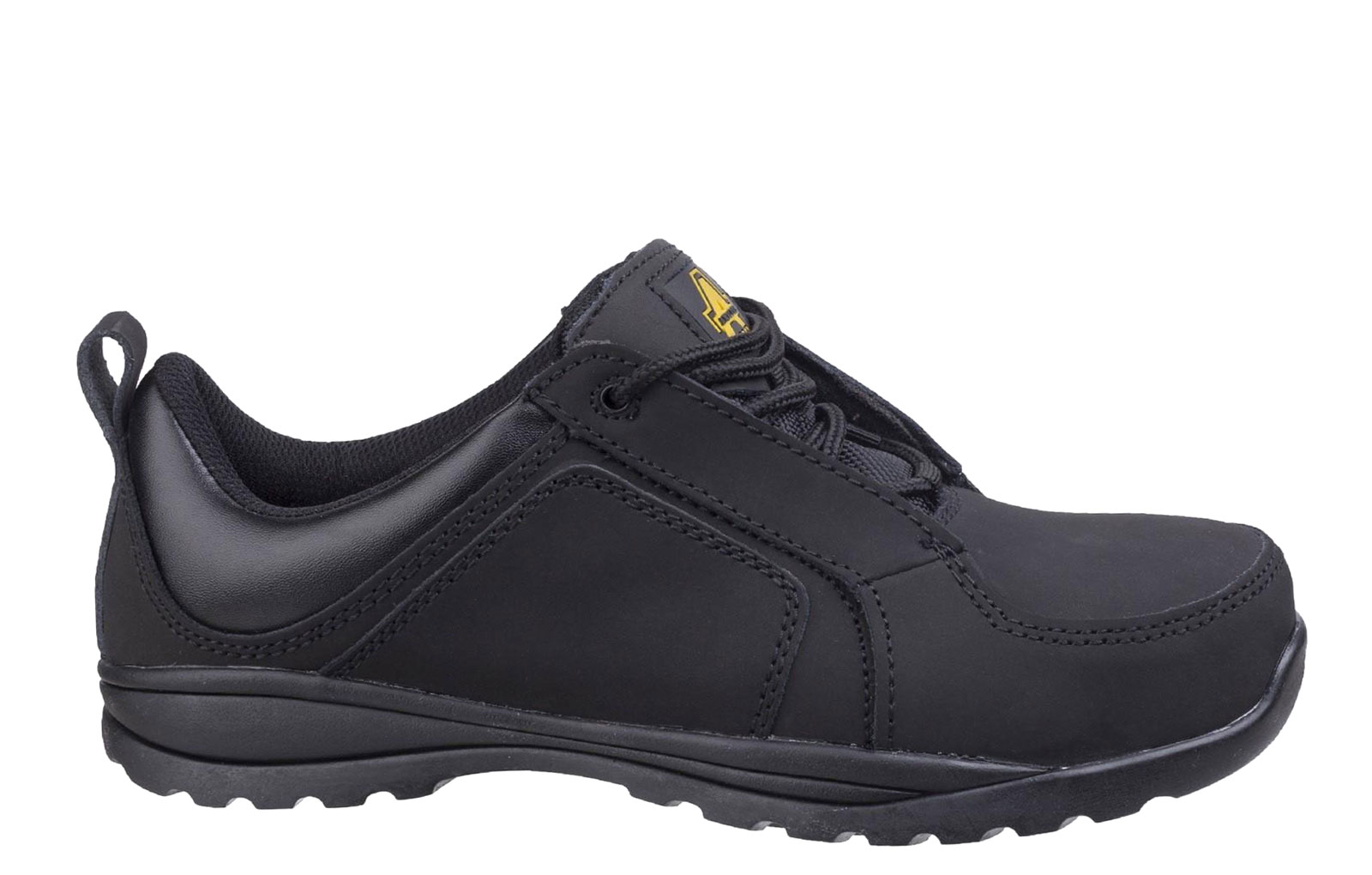 Amblers Fs59C Leather Safety Trainer Womens | Safety Footwear  | Black  | UK Size 3