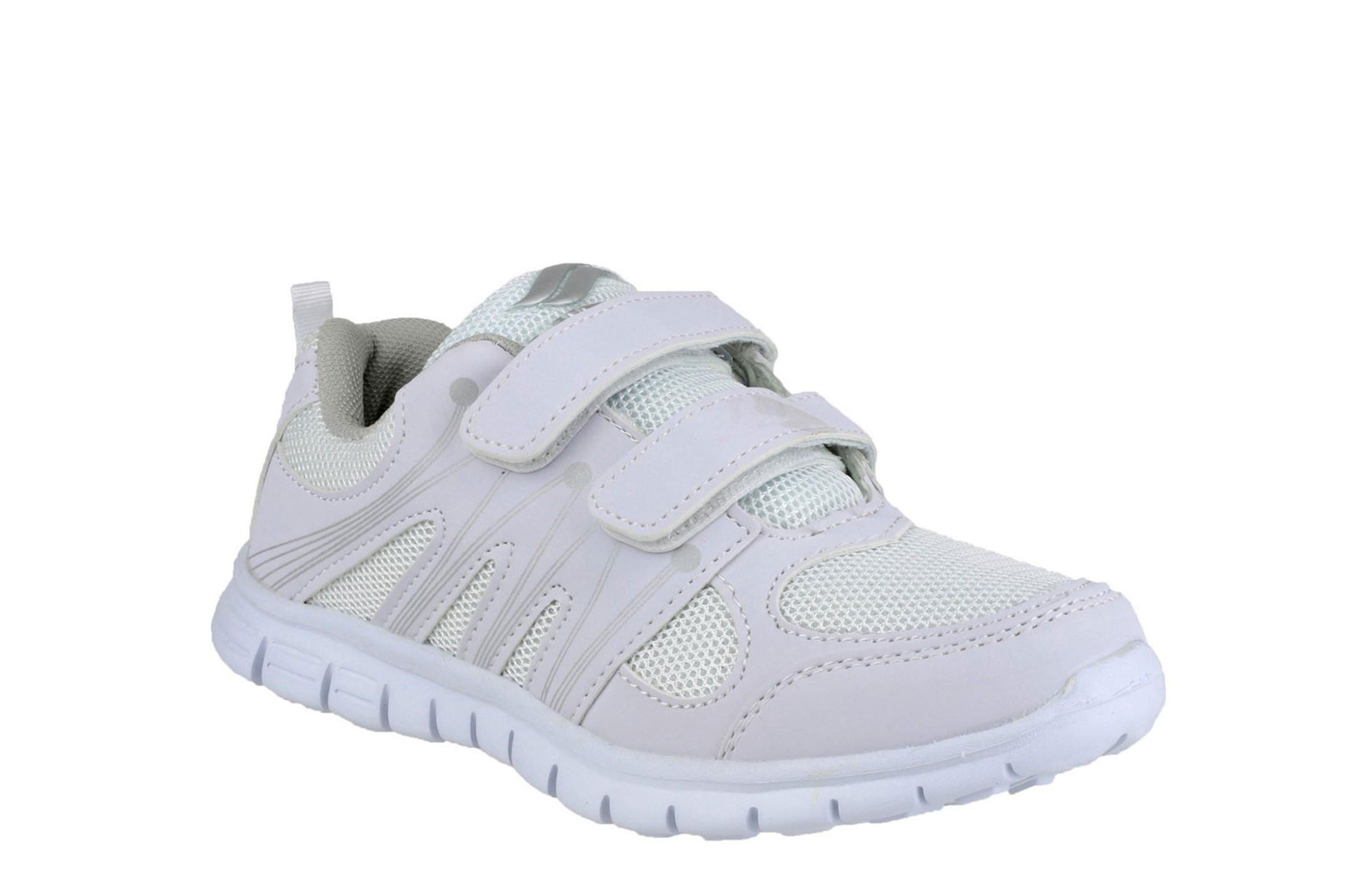 Mirak Milos Touch Fastening  Womens Trainers, Size 7 In White