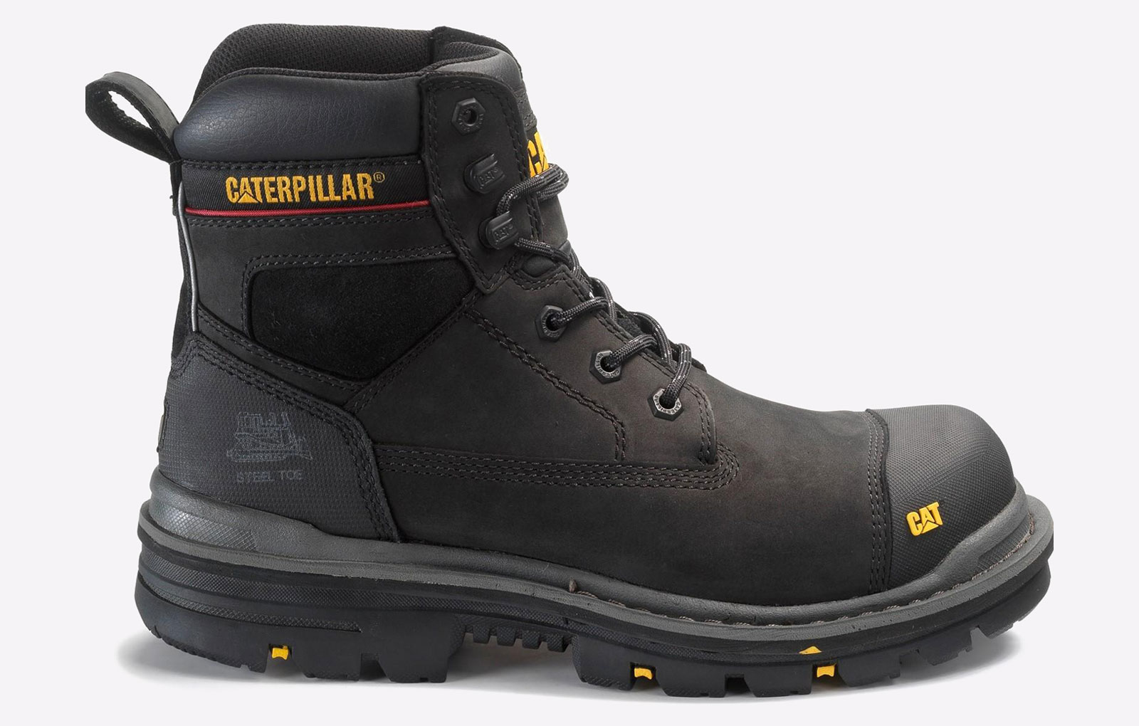 Caterpillar Gravel 6 Leather Safety Boots Mens  - GRD-21617-34734-11