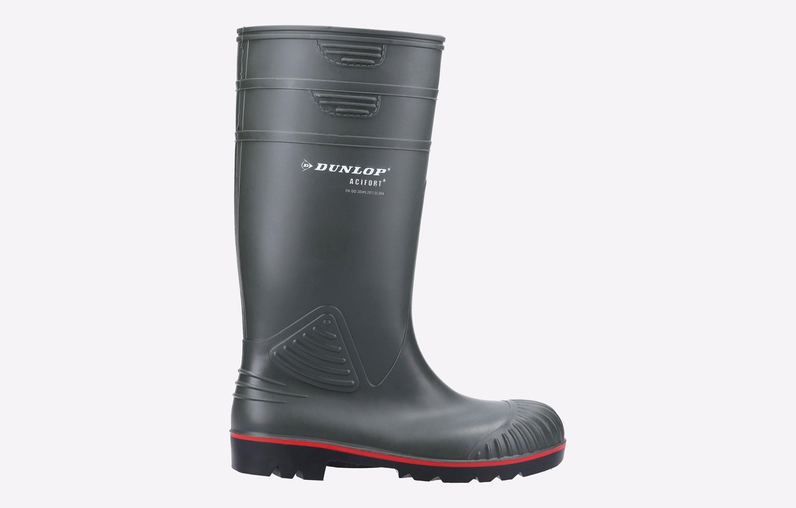 Dunlop Acifort Heavy Duty Full Safety Wellington Men's | Safety Boots  | Green  | UK Size 6.5