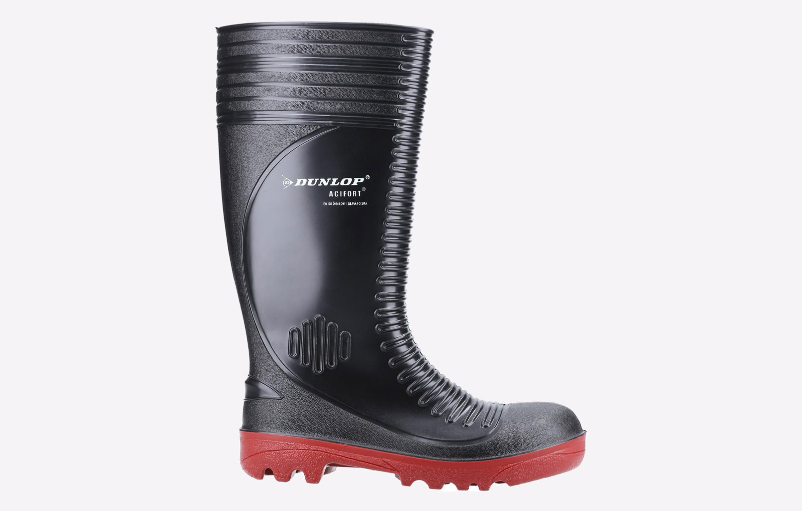 Dunlop Acifort Ribbed Full Safety Wellington Mens  - GRD-22375-36420-14