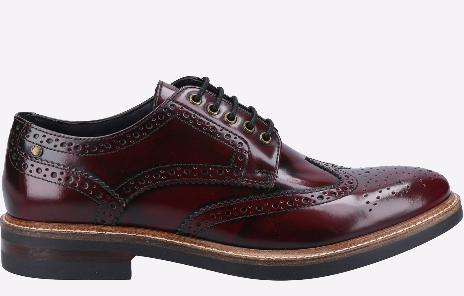 Base London Woburn Hi-Shine Brogue LEATHER Mens - GRD-22724-37086-13