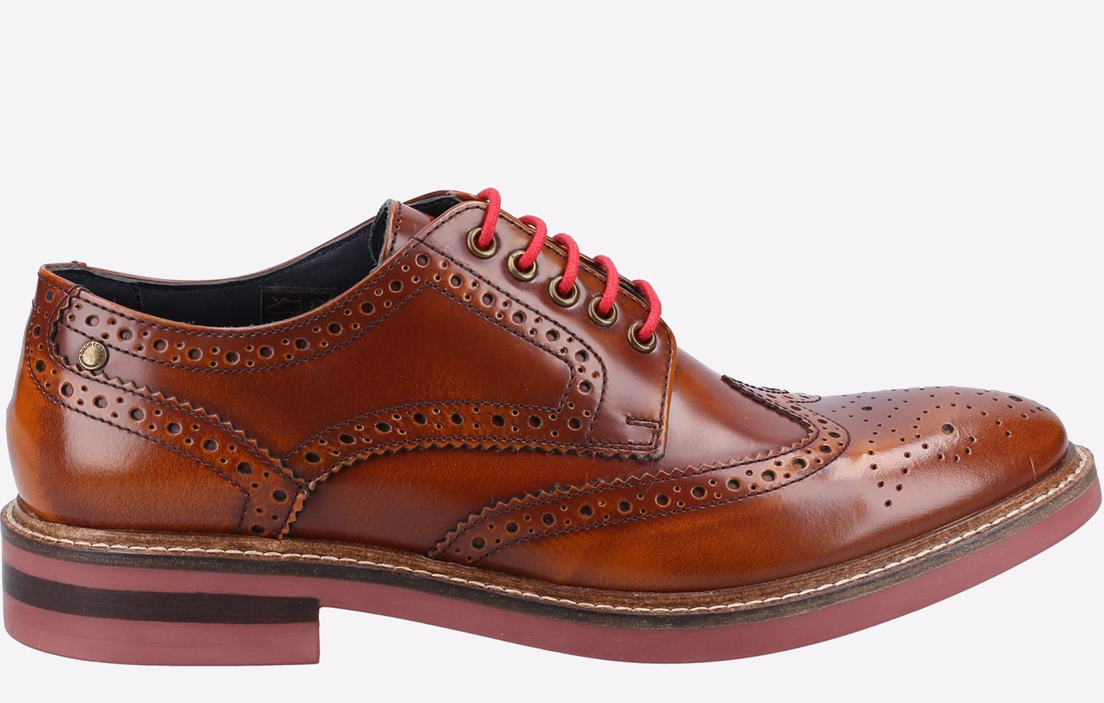 Base London Woburn Hi-Shine Brogue LEATHER Mens - GRD-23167-38030-13