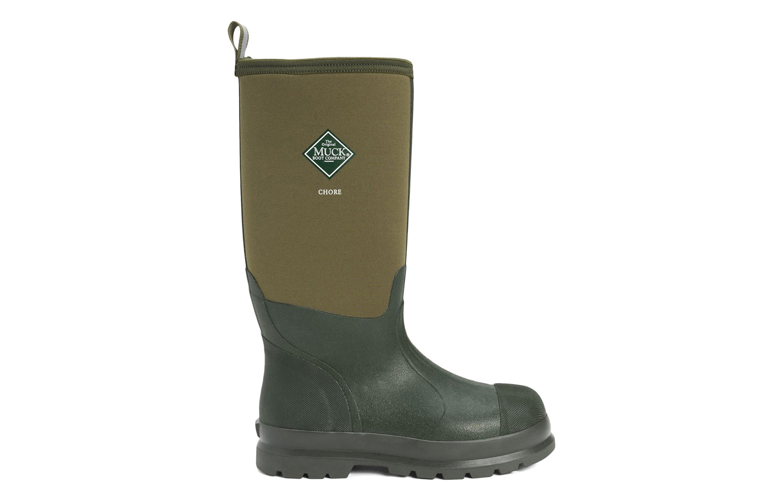 Muck Boots Chore Classic Hi Patterned Unisex | Boots  | Moss  | UK Size 4