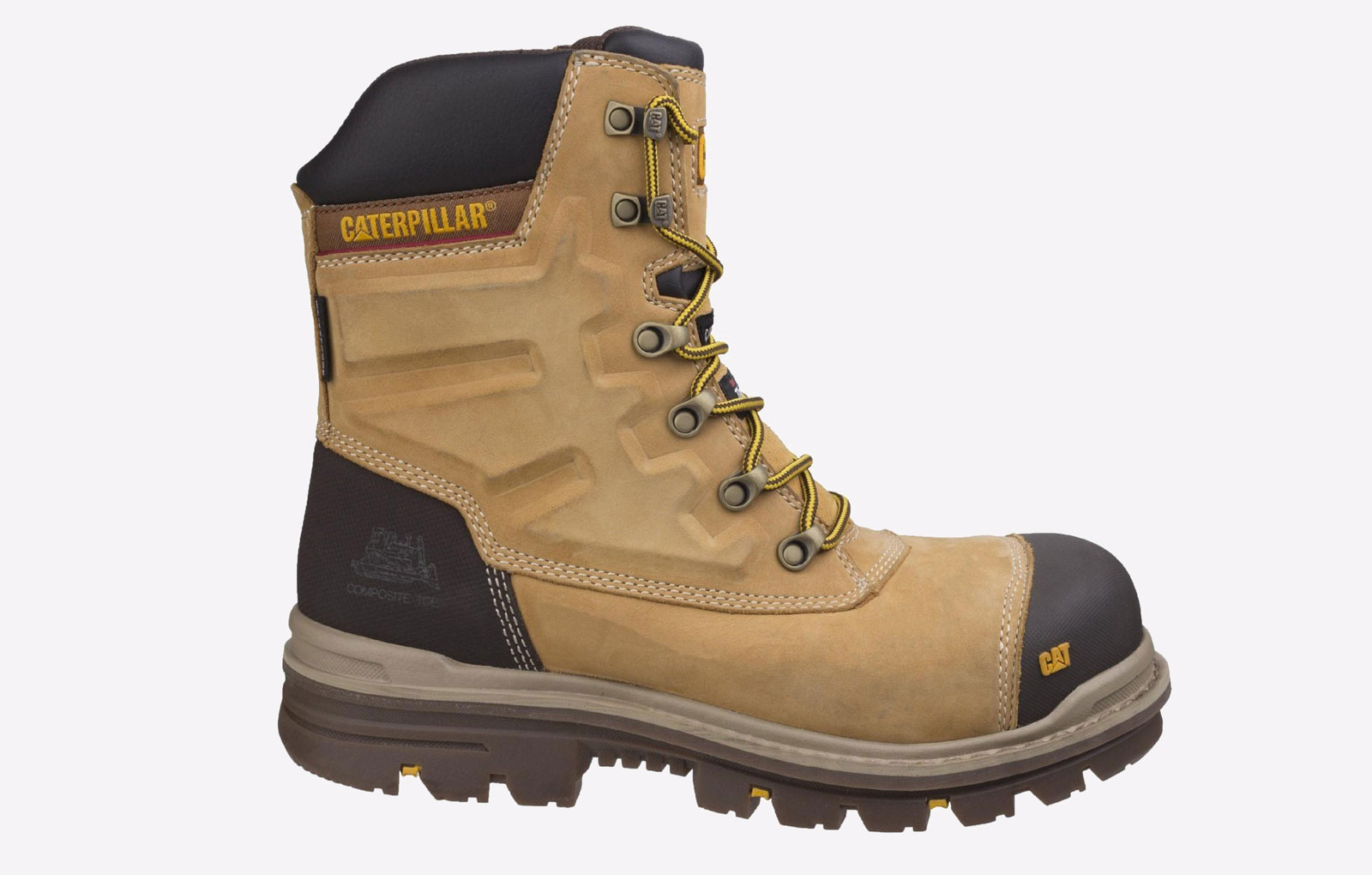 Caterpillar Premier Leather Waterproof Safety Boot Mens - GRD-24528-40566-10