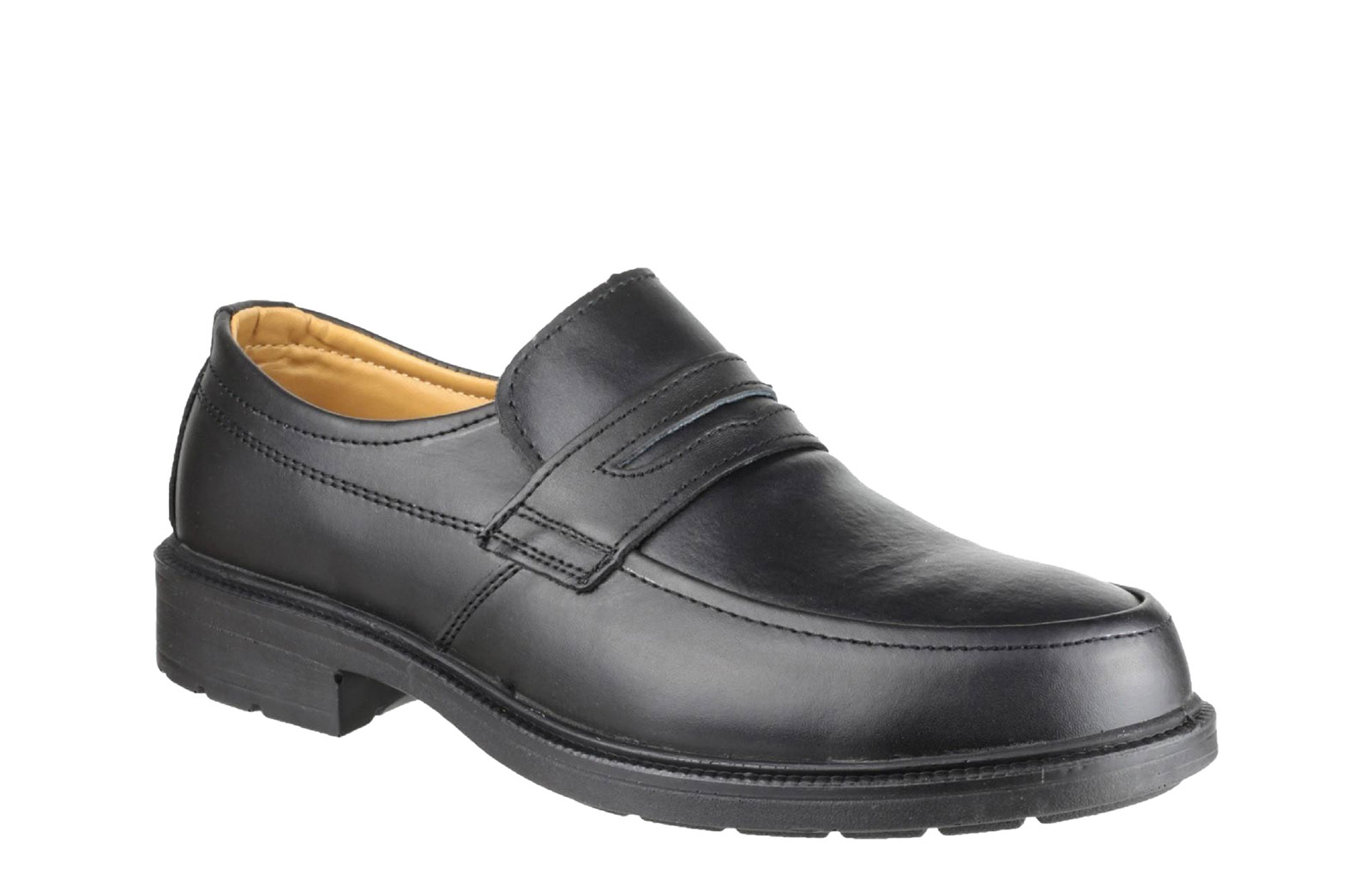 Amblers Safety Fs46 Leather Loafers Men's | Slip On Shoes  | Black  | UK Size 9