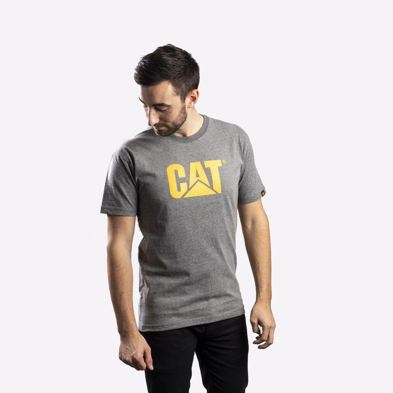 Caterpillar Trademark Logo T-Shirt Mens - GRD-25301-42087-09