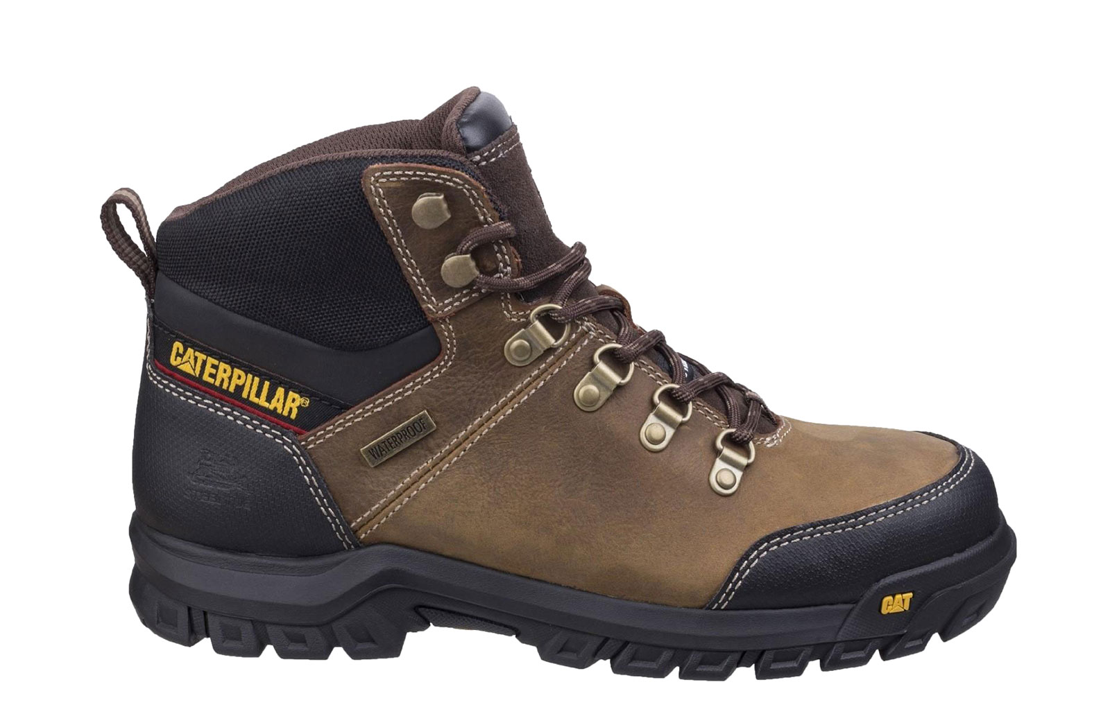 Caterpillar Framework Safety Boot Leather Men's | Boots  | Seal Brown  | UK Size 12