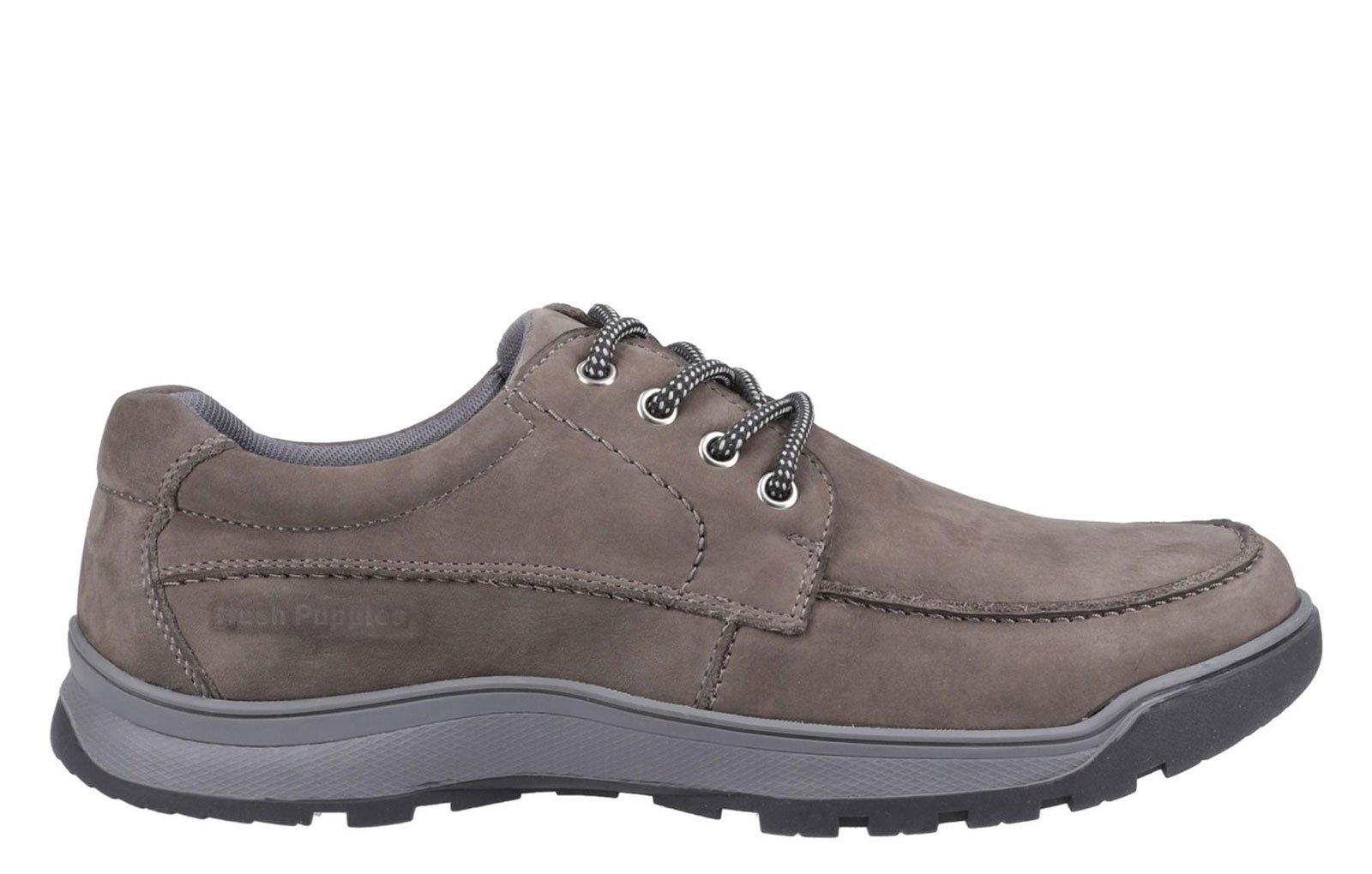 Hush Puppies Tucker Memory Foam Men's Shoes Men's Trainers, Size 8 In Grey Nubuck