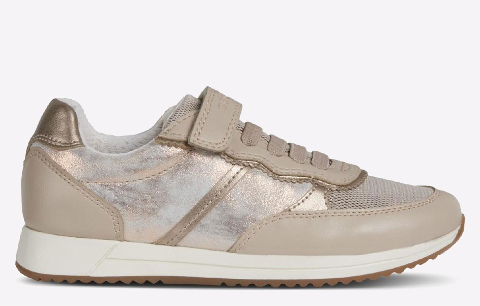 Geox Jensea Waterproof Kids Girls Trainers  Size: 1.5 Colour : Beige