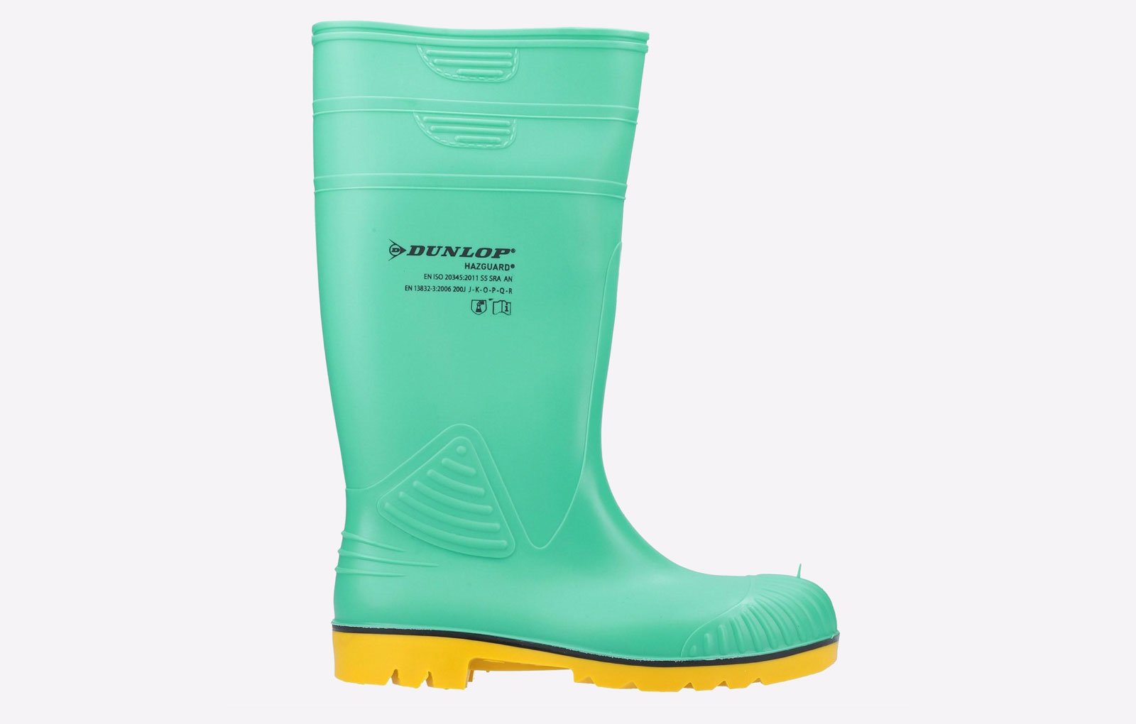 Dunlop Acifort Hazguard Safety Wellington Men's | Wellingtons  | Green/Black/Yellow  | UK Size 9