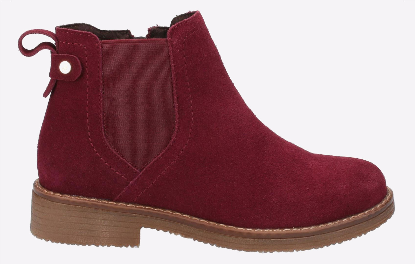 Hush Puppies Maddy Memory Foam Leather Womens Boots | Boots  | Bordo  | UK Size 4