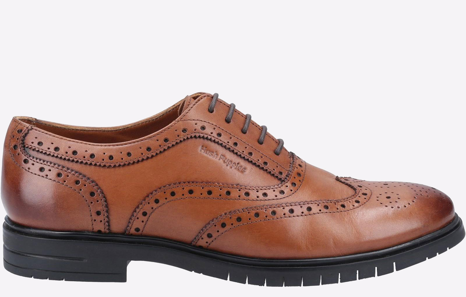 Hush Puppies Santiago Memory Foam Men's Shoes Men's | Brogues  | Tan  | UK Size 11