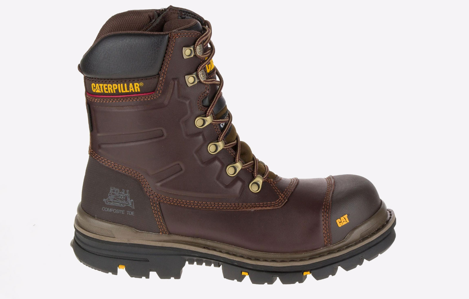 Caterpillar Premier Leather Waterproof Safety Boot Mens - GRD-32959-56325-10