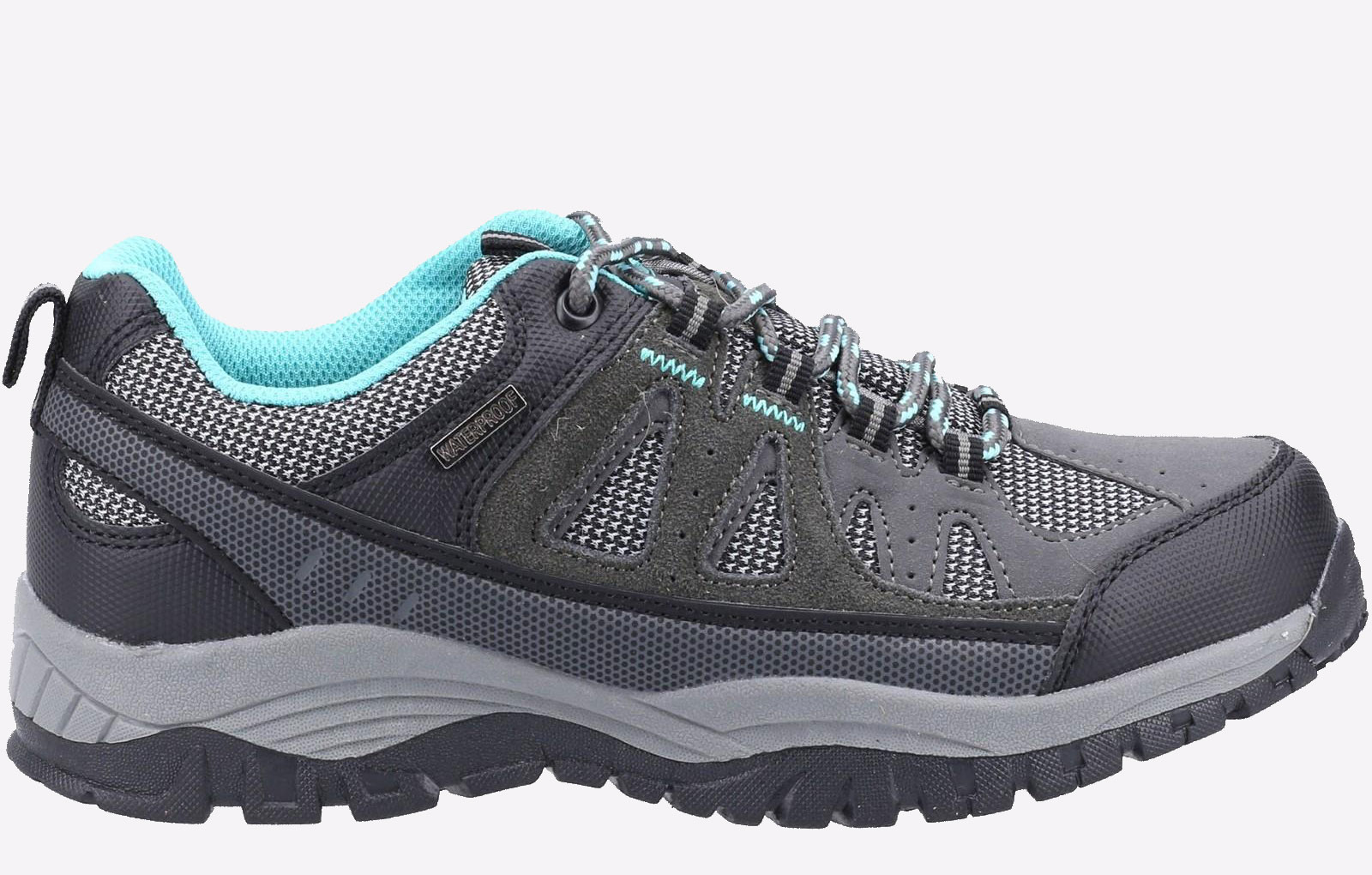 Cotswold Maisemore Waterproof Womens Walking Shoes Trainers, Size 5 In Grey