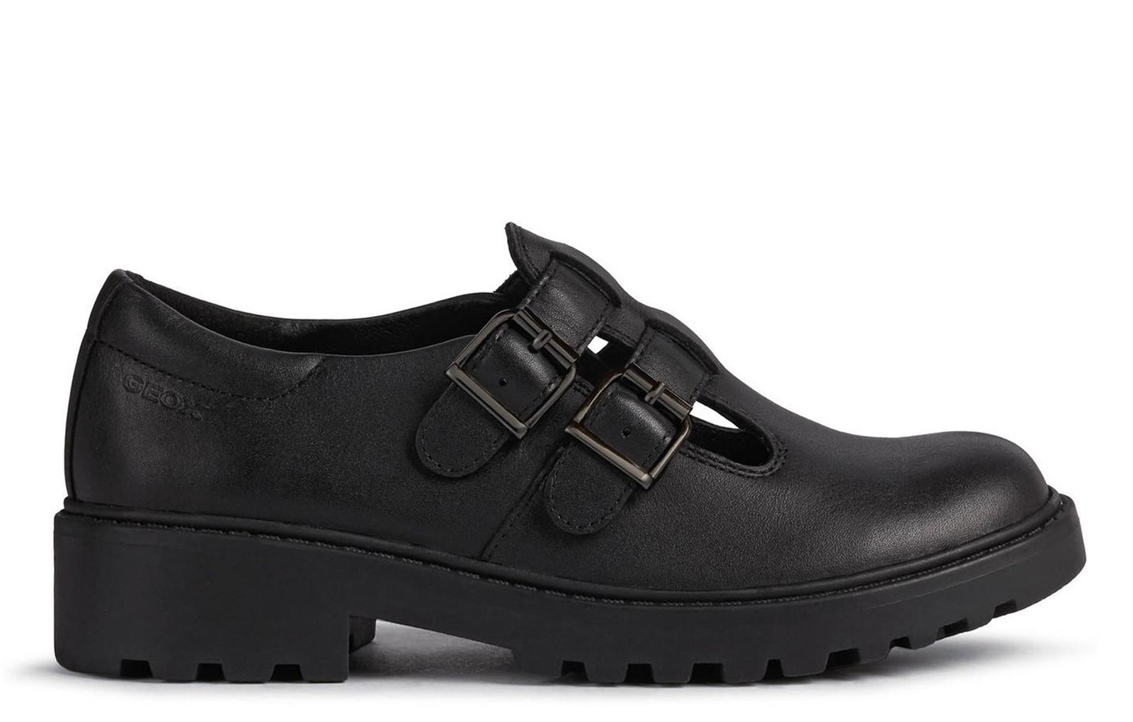 Geox Casey Kids Girls School Shoes | School Shoes  | Black  | UK Size 13