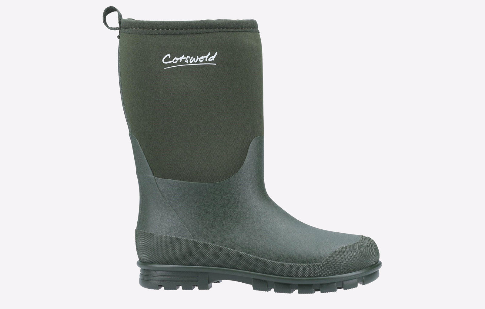 Cotswold Hilly Neoprene Wellingtons Kids | Wellingtons  | Green  | UK Size 8.5