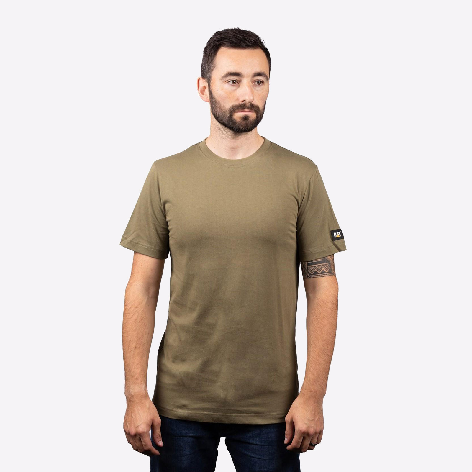 Caterpillar Essentials Short-Sleeve T-Shirt Mens - GRD-33813-71801-09