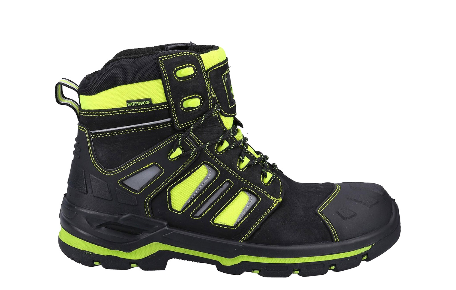 Amblers Radiant Waterproof Safety Boots Men's | Safety Boots  | Black / Yellow  | UK Size 10