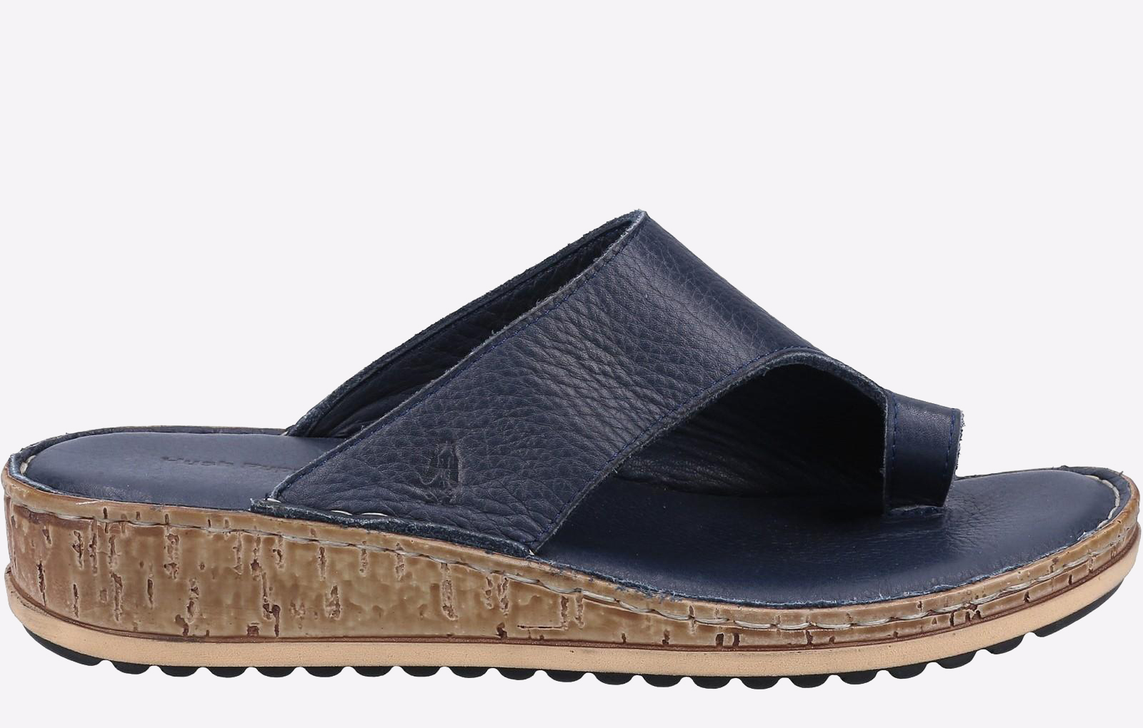 Hush Puppies Elissa Leather Womens | Slip On Shoes  | Navy  | UK Size 7