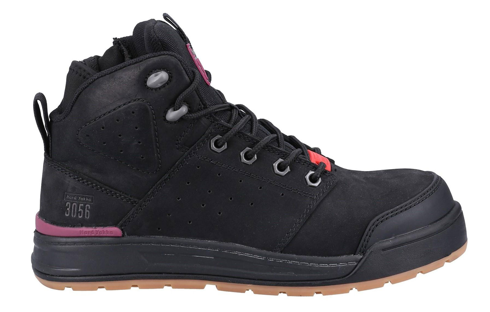 Hard Yakka 3056 Pr Memory Foam Womens Safety Boots | Safety Footwear  | Black  | UK Size 7