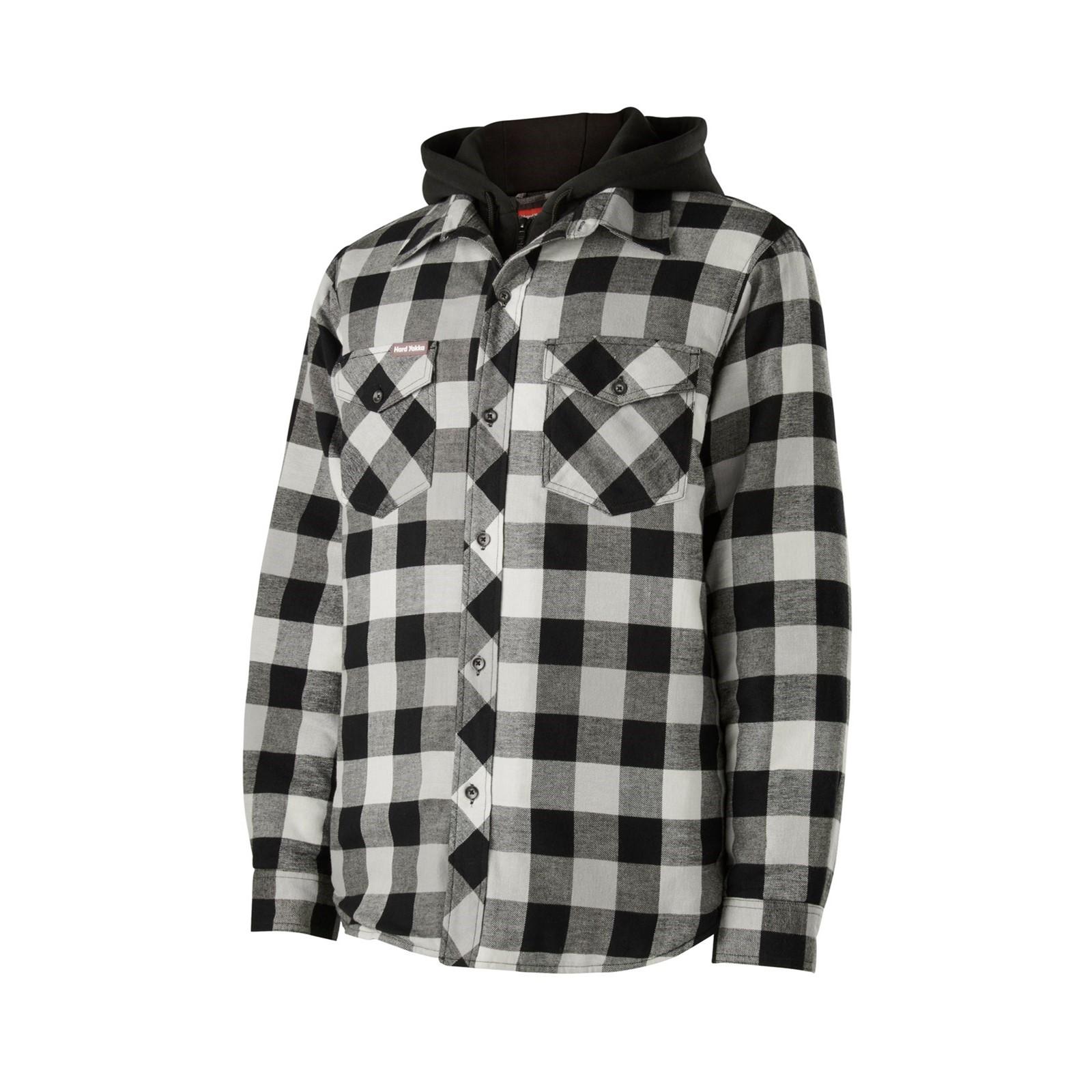 Hard Yakka Flannel Shacket Men's Trainers, Size XXL In Grey