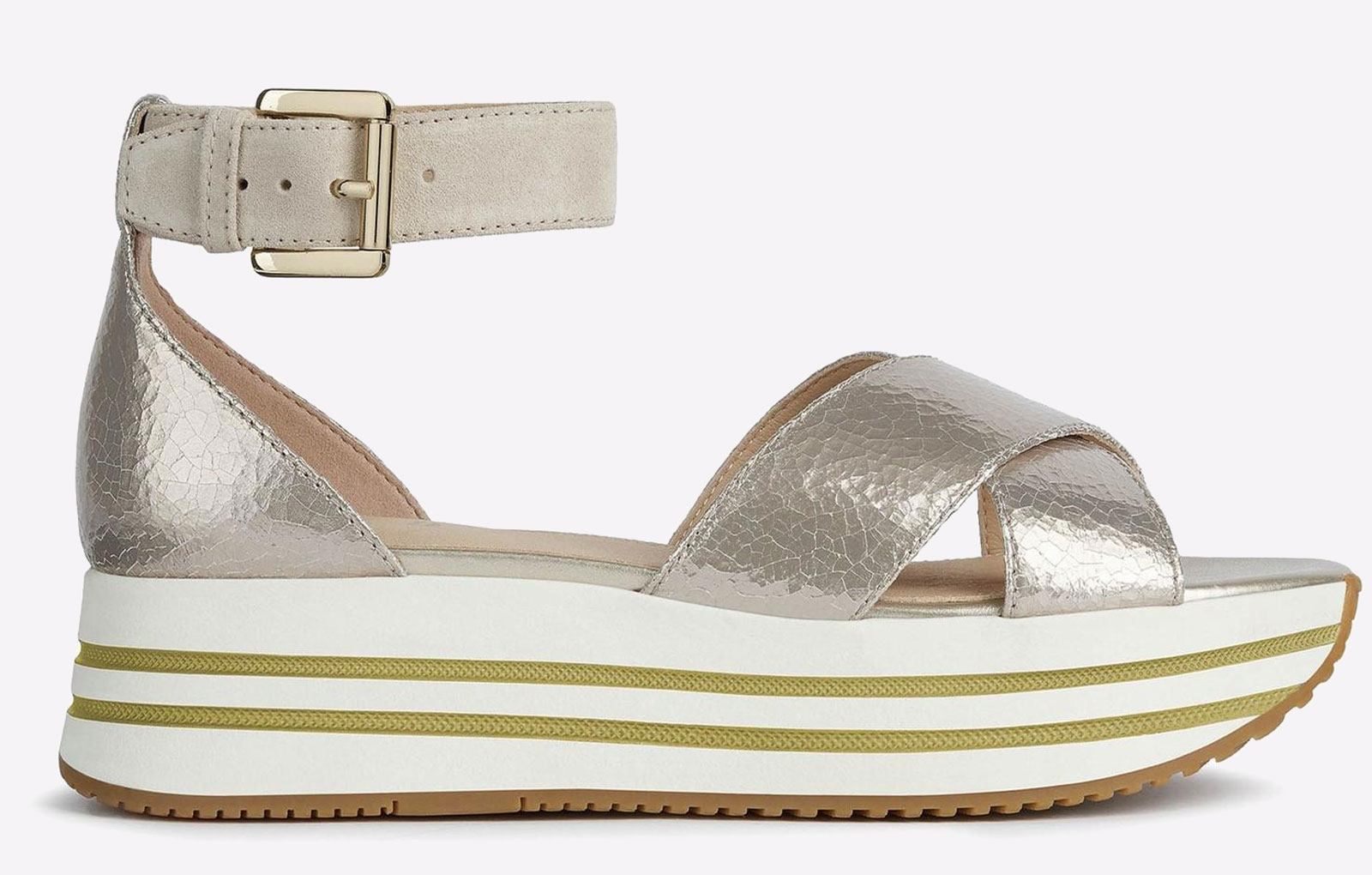 Geox Kency Sandals Womens | Sandals  | Champagne/Light Taupe  | UK Size 7